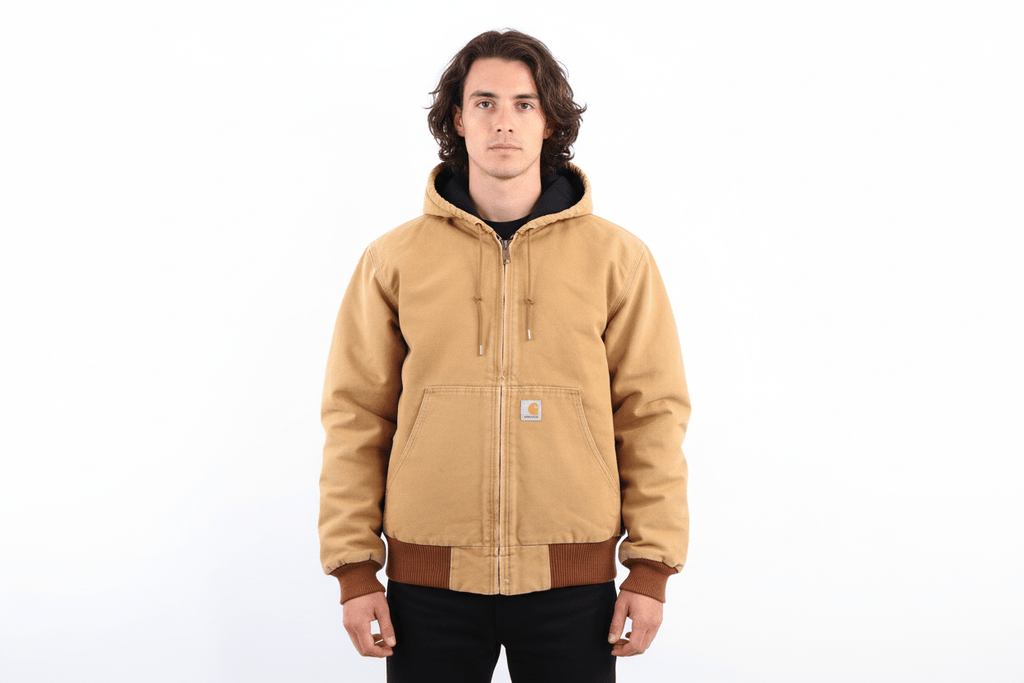 Carhartt Logo Patch Tan Full Zip Jacket product image 1