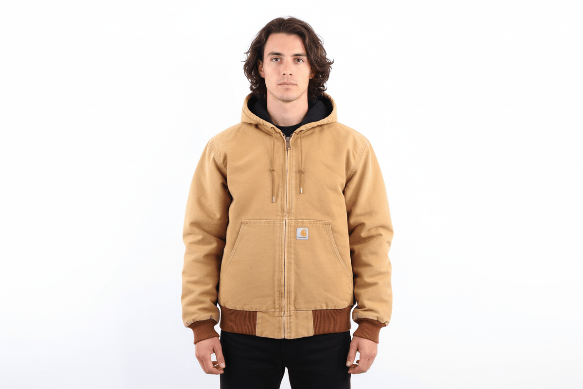 Carhartt Logo Patch Tan Full Zip Jacket product image 1