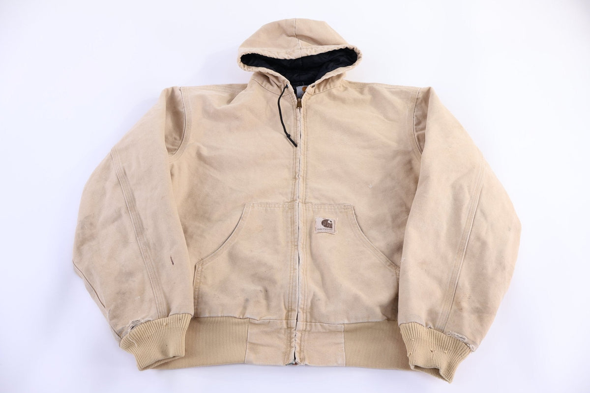 Carhartt Logo Patch Tan Full Zip Jacket product image 1