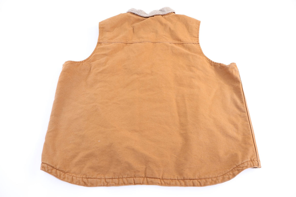 Carhartt Logo Patch Tan Full Zip Vest