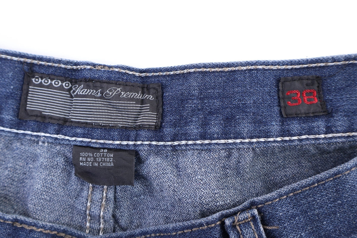 Chams Premium Dark Wash Denim Shorts product image 4