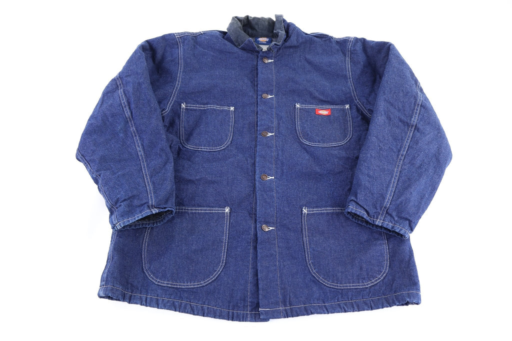 Dickies Logo Patch Blanket Lined Denim Chore Jacket