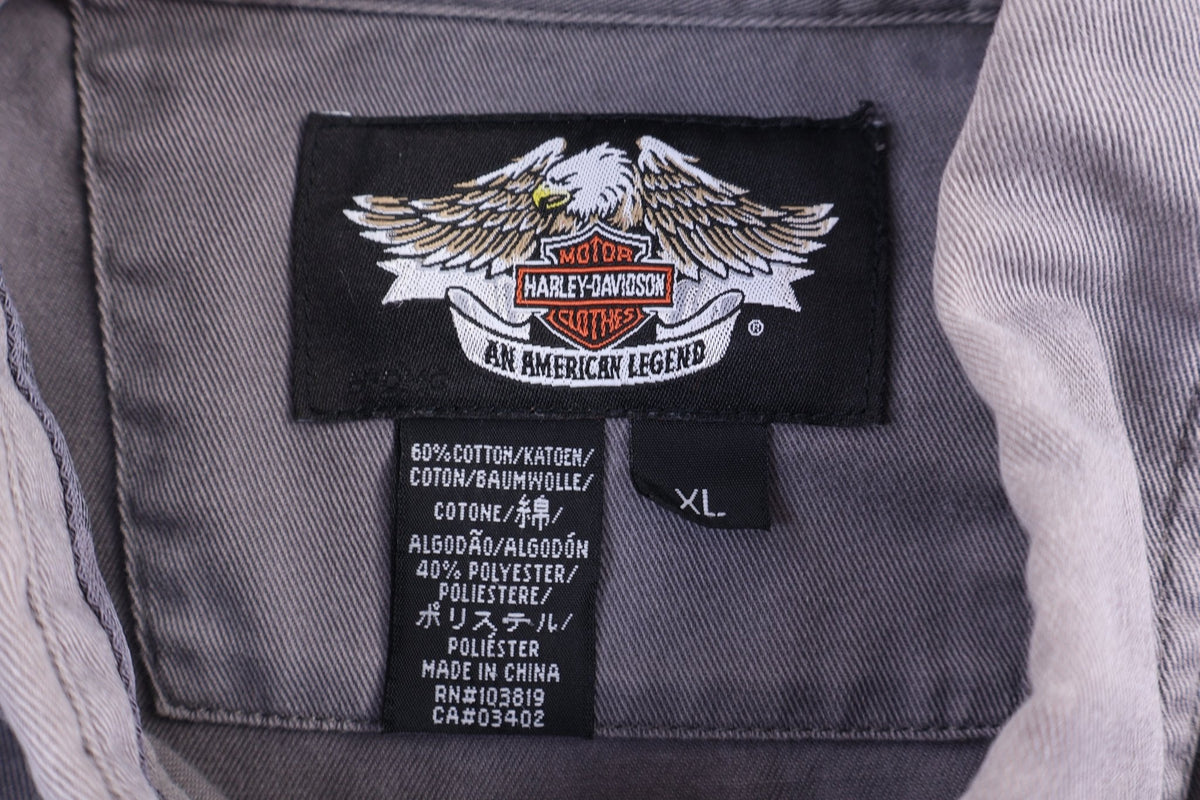 Harley Davidson Motorcycles Button Down