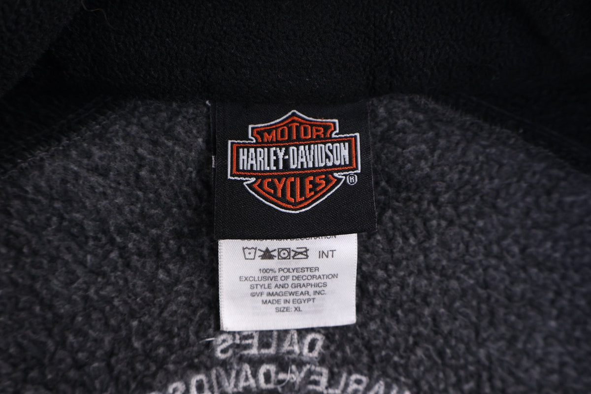 Harley Davidson Motorcycles Grey Fleece Pullover Sweater