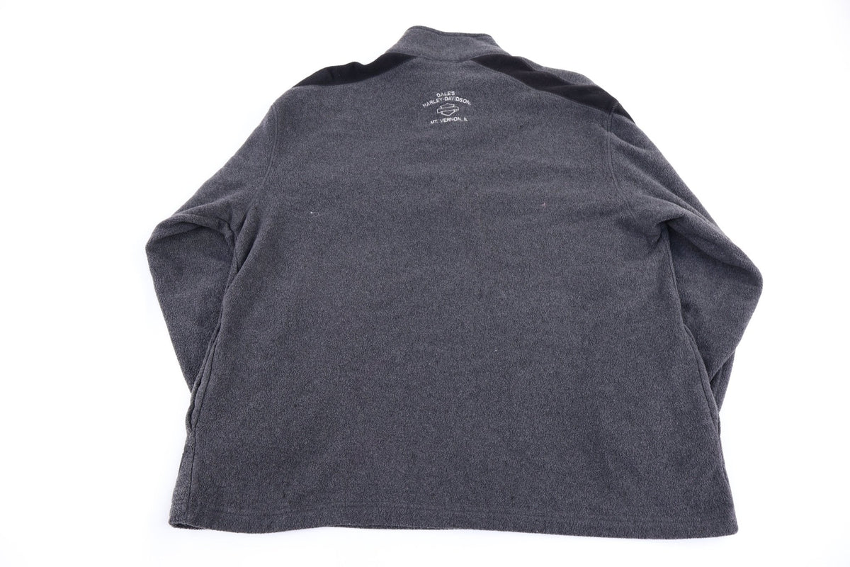 Harley Davidson Motorcycles Grey Fleece Pullover Sweater