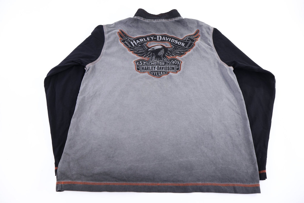 Harley Davidson Motorcycles Quarter Zip Pullover