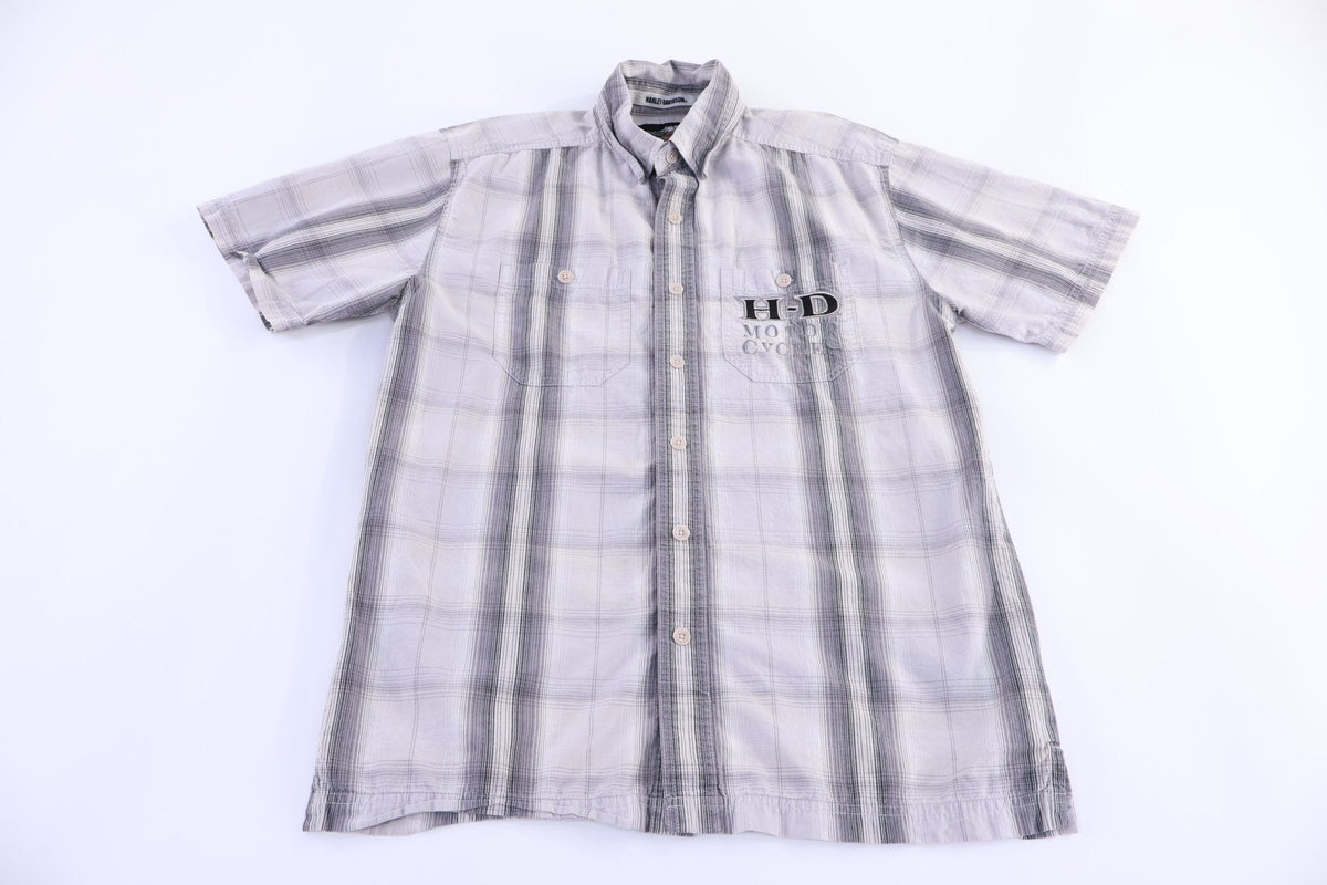 Harley Davidson Motorcycles Short Sleeve Button Down