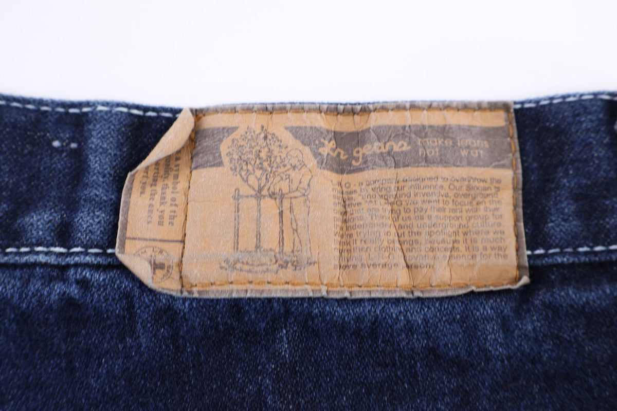 Lifted Research Group Dark Wash Denim Shorts product image 3