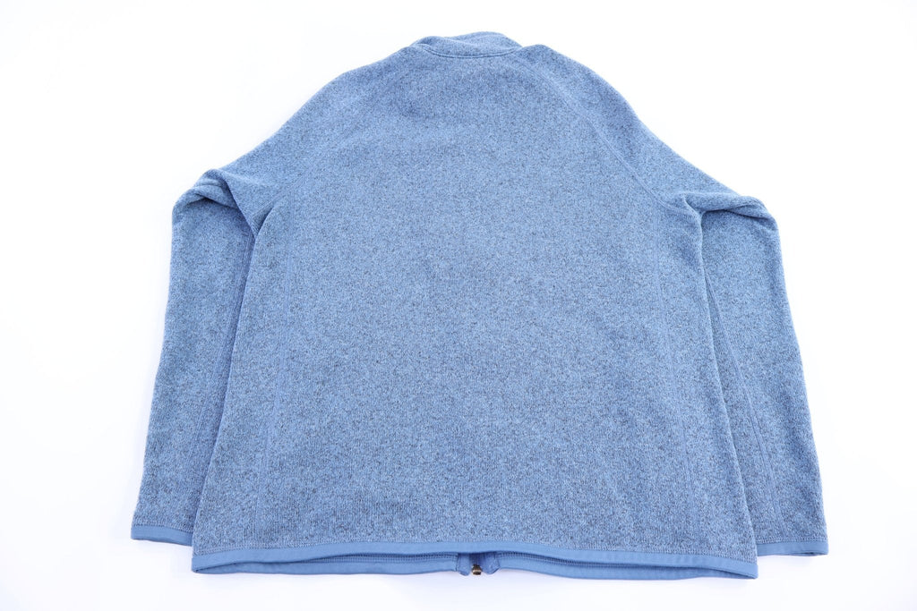 Patagonia Logo Patch Blue Full Zip Sweater