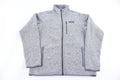 Patagonia Logo Patch Grey Full Zip Sweater