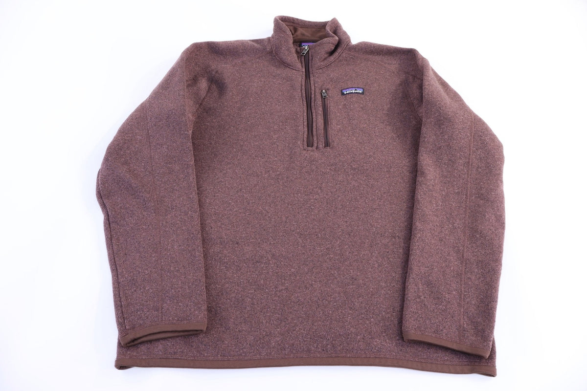 Patagonia Logo Patch Quarter Zip Pullover Sweater