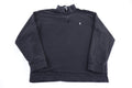 Polo by Ralph Lauren Embroidered Logo Black Quarter Zip Sweater