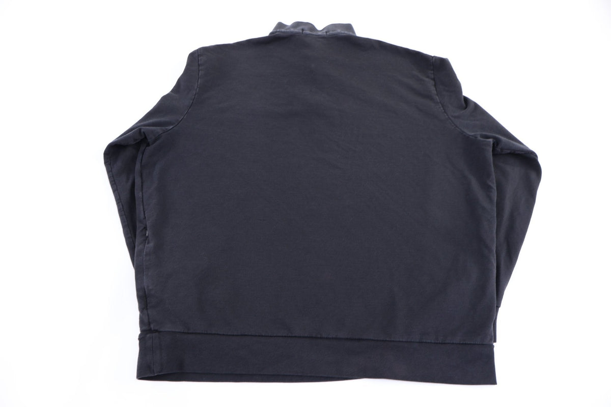Polo by Ralph Lauren Embroidered Logo Black Quarter Zip Sweater