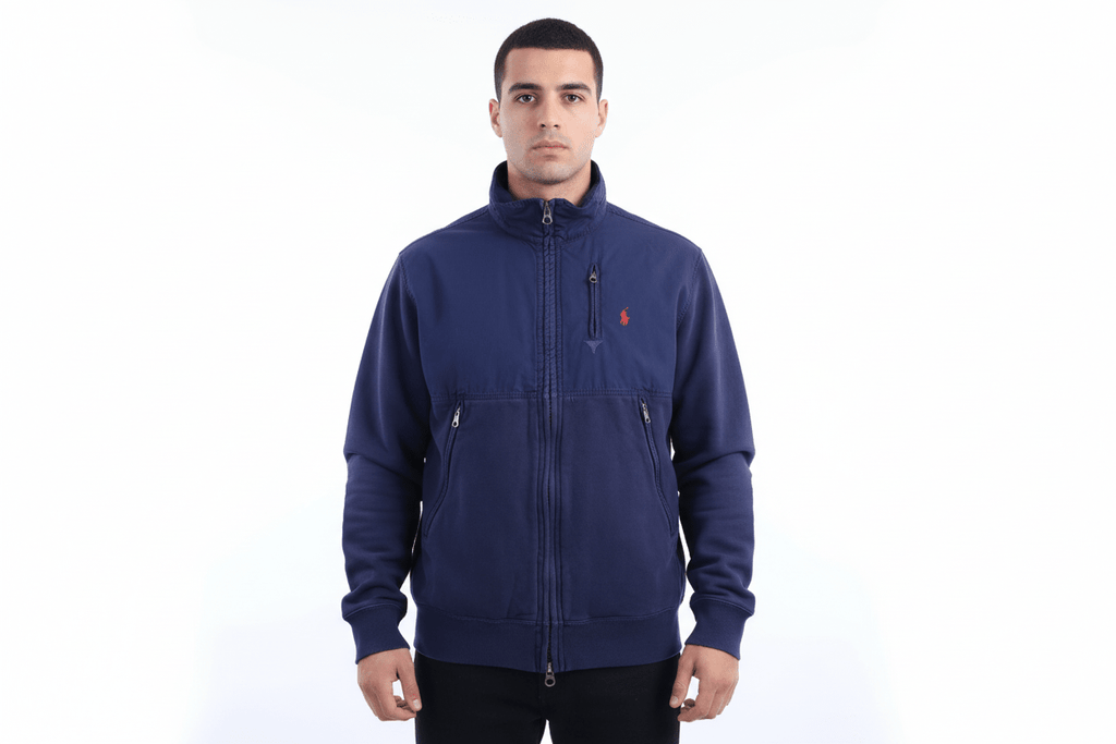 Polo by Ralph Lauren Embroidered Logo Blue Full Zip Jacket product image 1