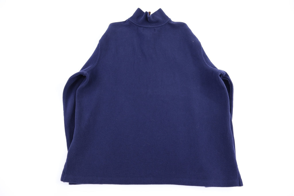 Polo by Ralph Lauren Embroidered Logo Blue Quarter Zip Sweater
