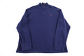 Polo by Ralph Lauren Embroidered Logo Blue Quarter Zip Sweater