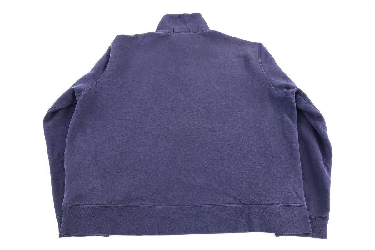Polo by Ralph Lauren Embroidered Logo Blue Quarter Zip Sweater