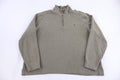 Polo by Ralph Lauren Embroidered Logo Brown Quarter Zip Sweater