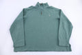 Polo by Ralph Lauren Embroidered Logo Green Quarter Zip Sweater