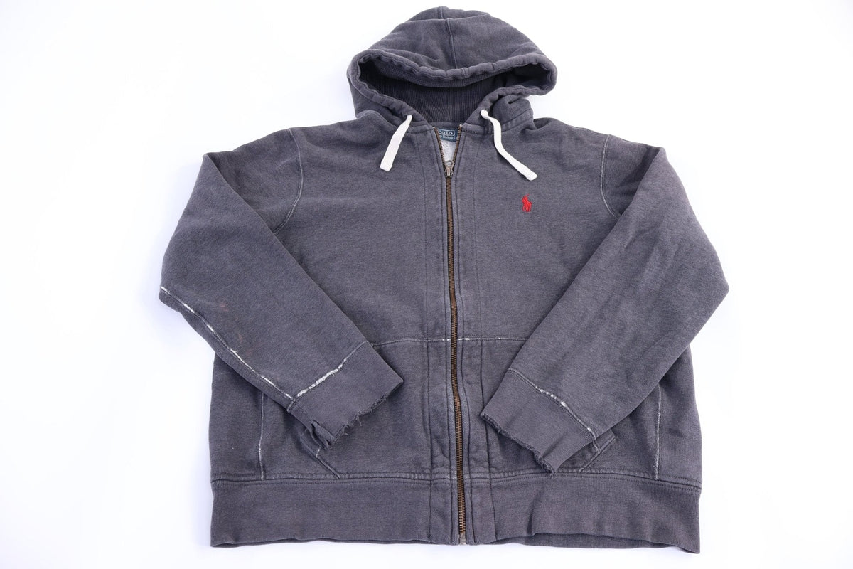 Polo by Ralph Lauren Embroidered Logo Grey Full Zip Hoodie product image 1