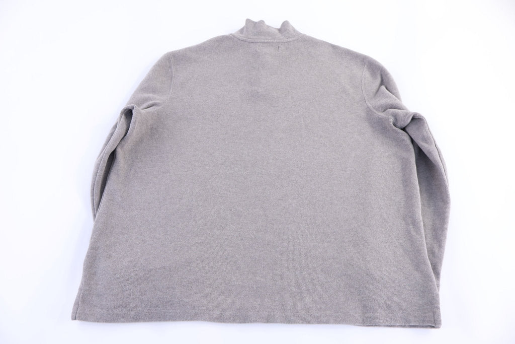 Polo by Ralph Lauren Embroidered Logo Grey Quarter Zip Sweater
