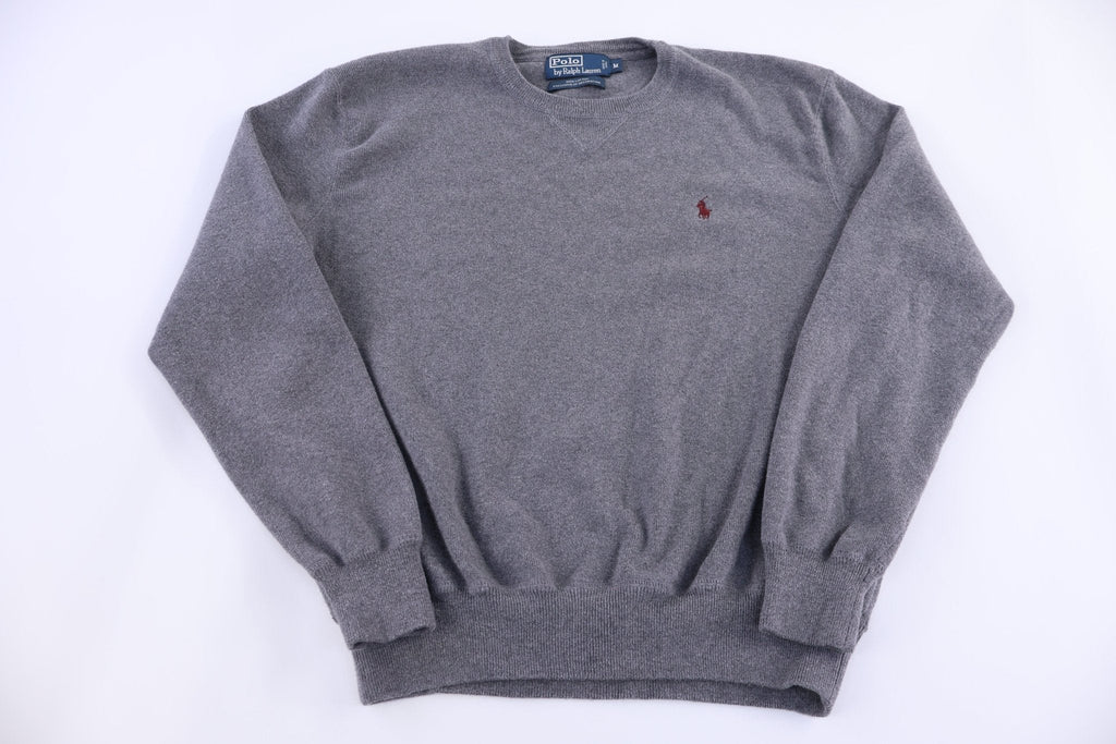 Polo by Ralph Lauren Embroidered Logo Grey Sweater