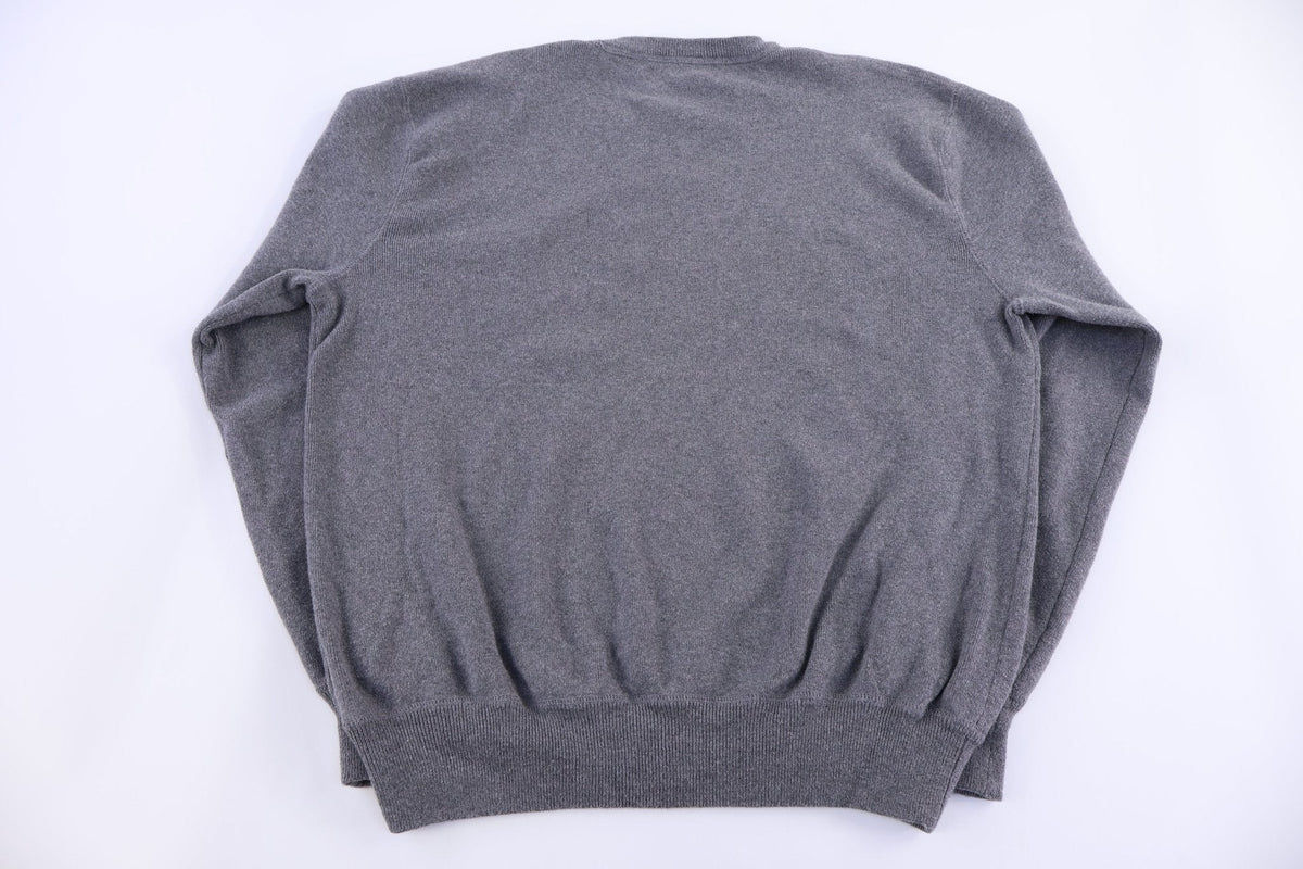 Polo by Ralph Lauren Embroidered Logo Grey Sweater