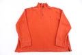 Polo by Ralph Lauren Embroidered Logo Orange Quarter Zip Sweater