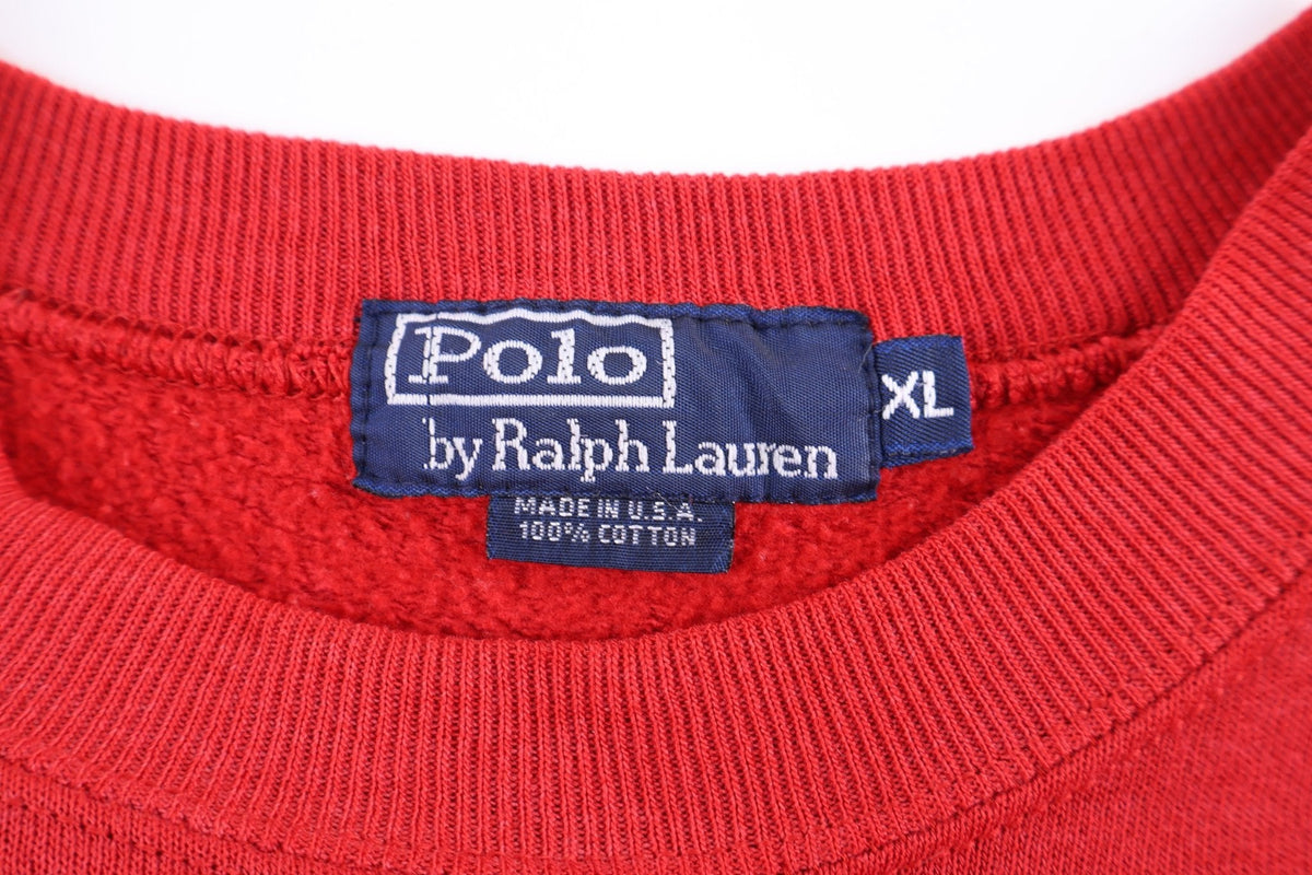 Polo by Ralph Lauren Embroidered Logo Red Sweater product image 3