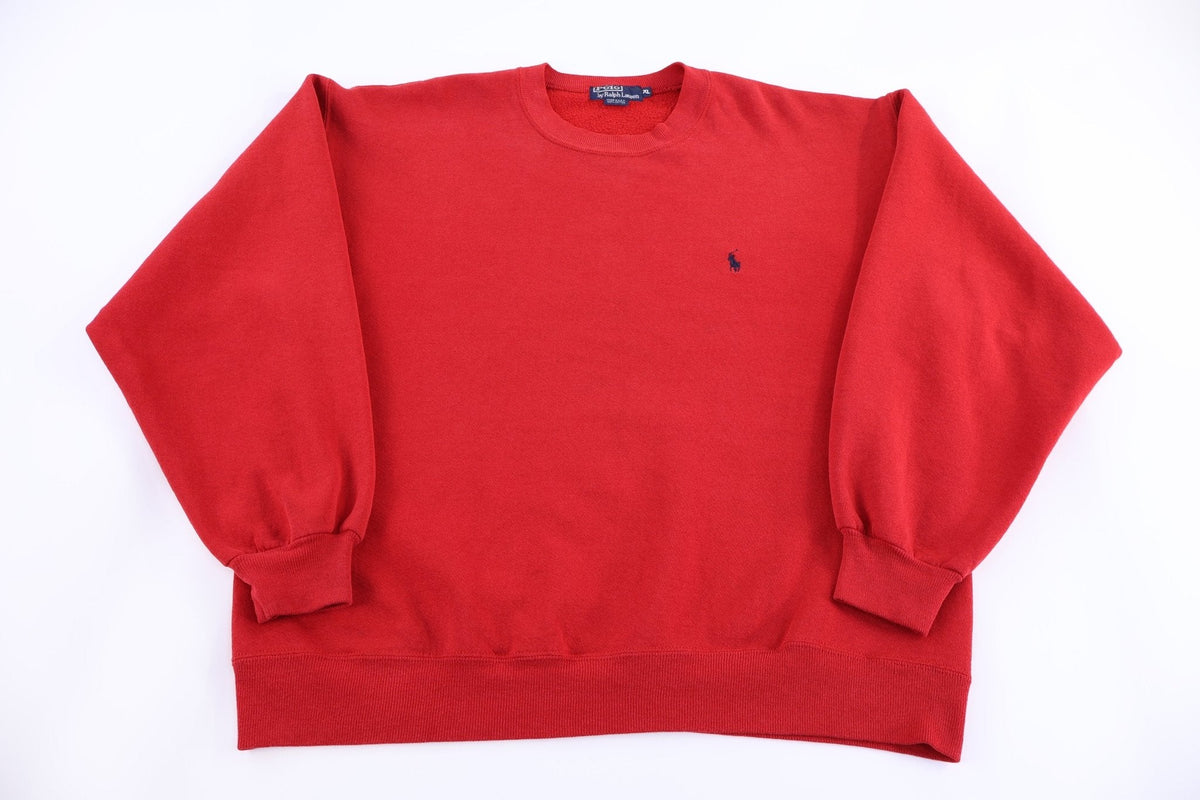 Polo by Ralph Lauren Embroidered Logo Red Sweater product image 1