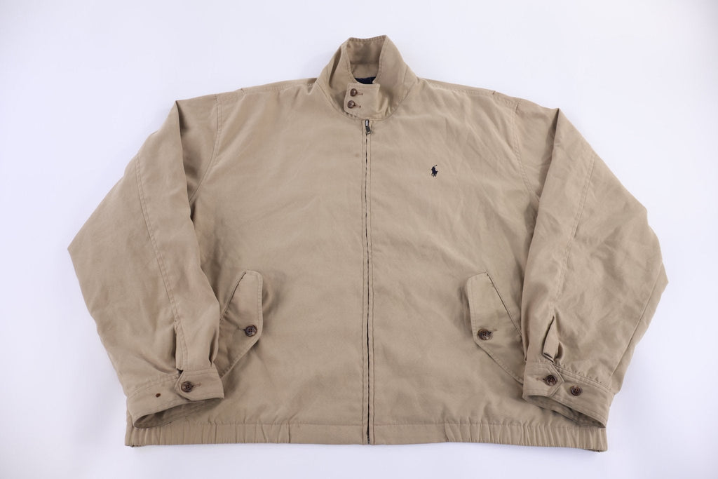 Polo by Ralph Lauren Embroidered Logo Tan Full Zip Jacket product image 1