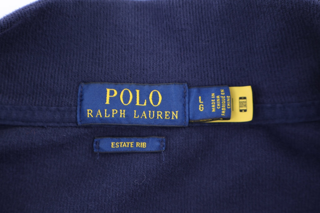 Polo Ralph Lauren Embroidered logo Blue Quarter Zip Sweater