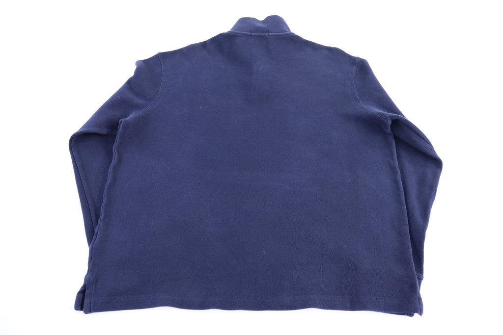 Polo Ralph Lauren Embroidered Logo Blue Quarter Zip Sweater