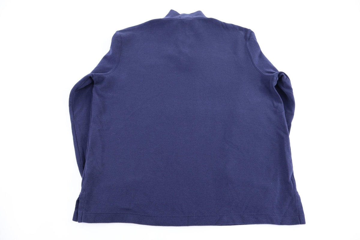 Polo Ralph Lauren Embroidered logo Blue Quarter Zip Sweater