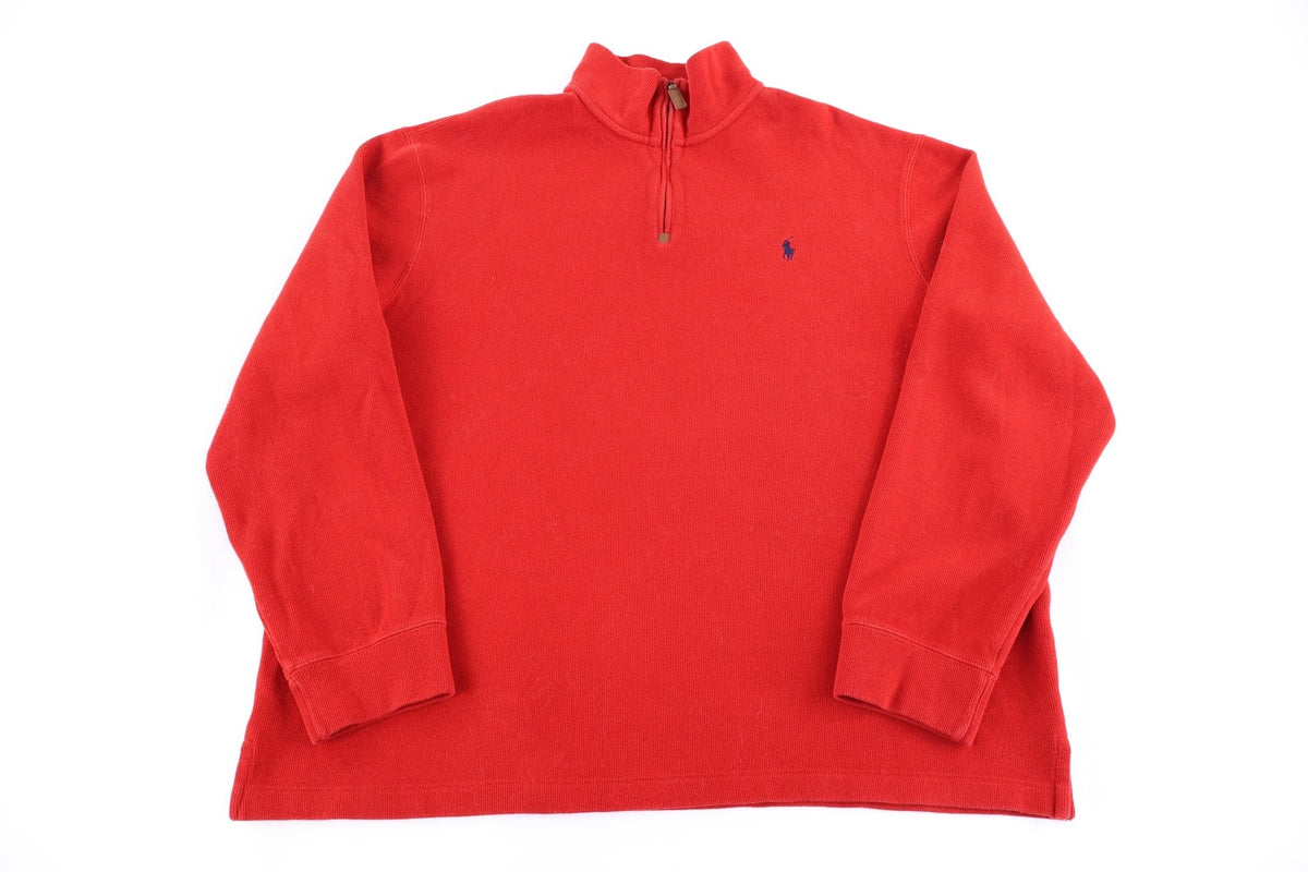Polo Ralph Lauren Embroidered Logo Quarter Zip Sweater