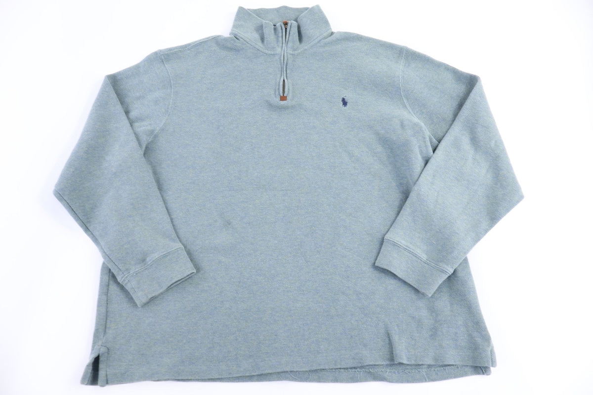 Polo Ralph Lauren Embroidered Logo Quarter Zip Sweater
