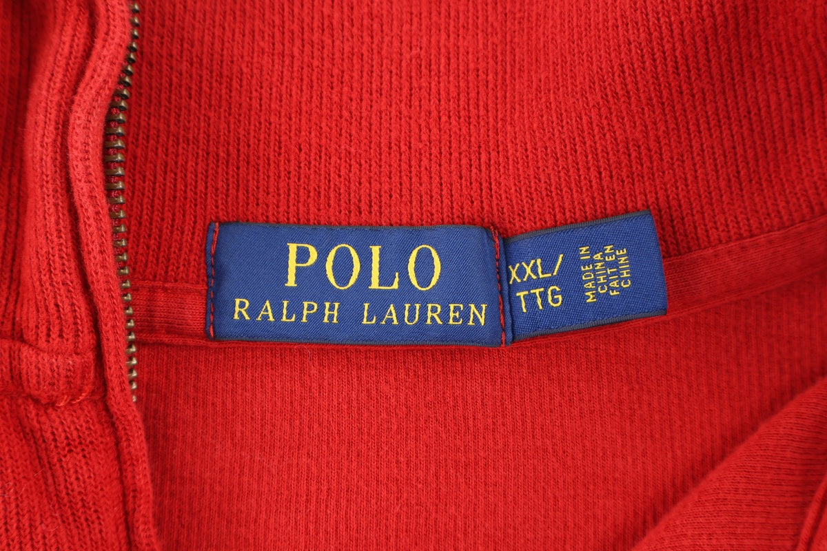 Polo Ralph Lauren Embroidered Logo Quarter Zip Sweater