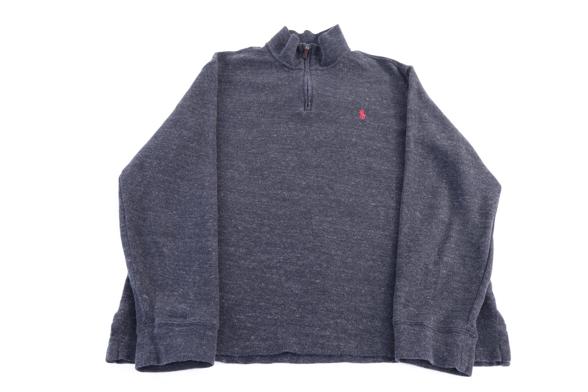 Polo Ralph Lauren Embroidered Logo Quarter Zip Sweater