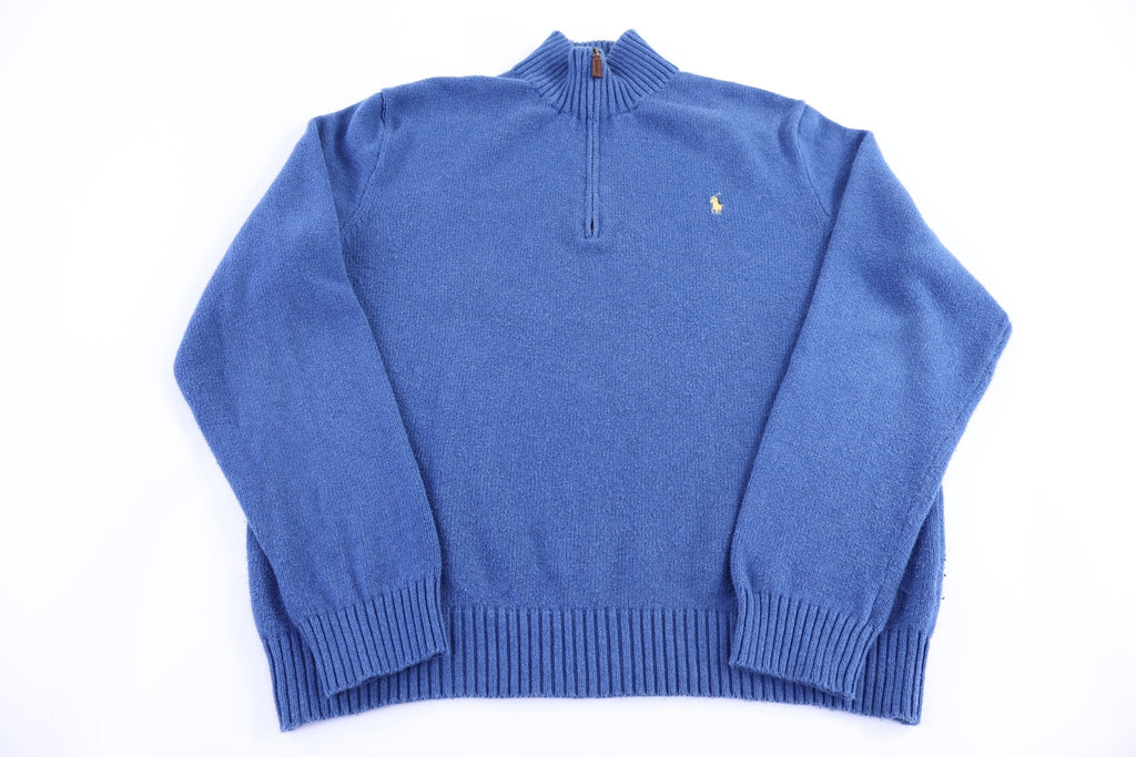Polo Ralph Lauren Embroidered Logo Quarter Zip Sweater