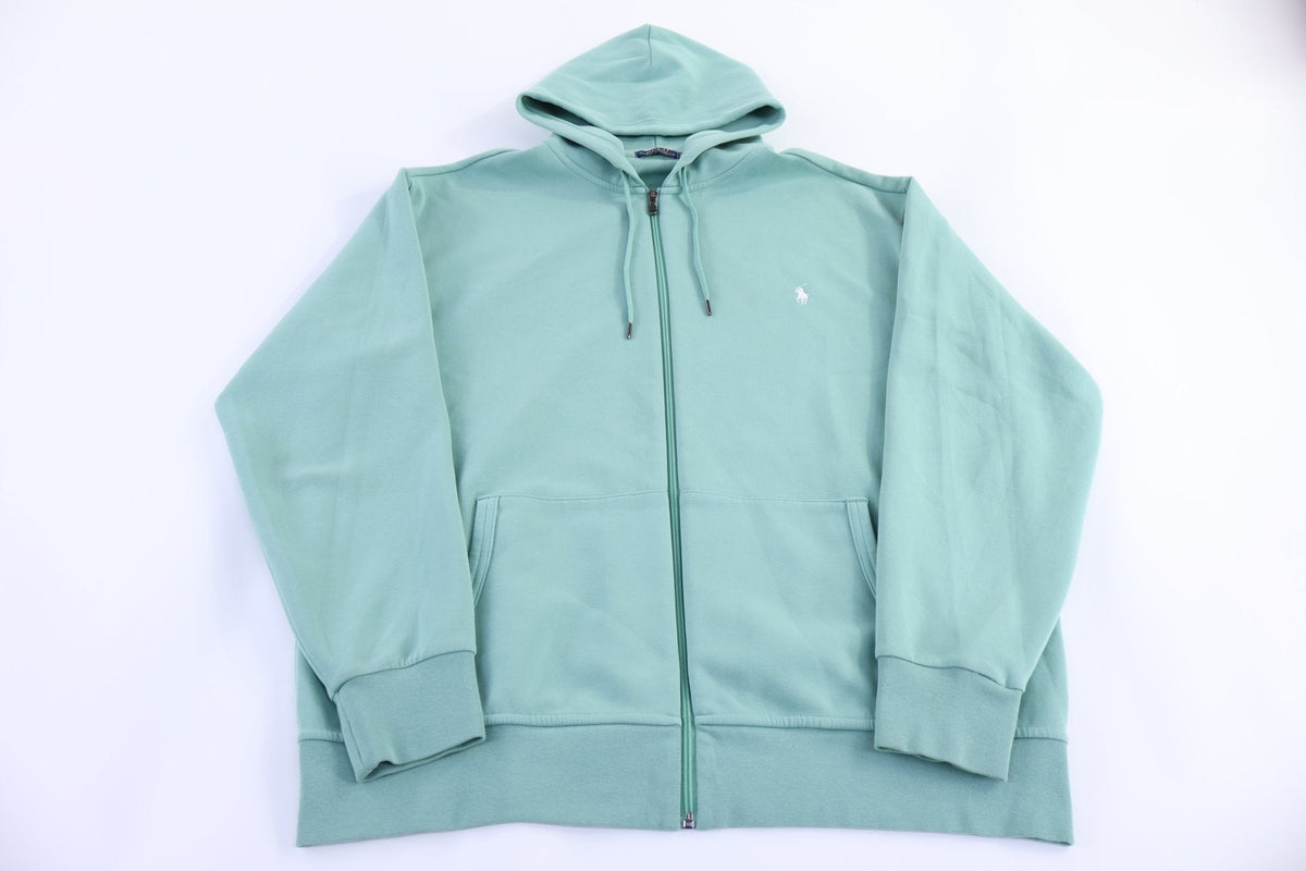 Polo Ralph Lauren Embroidered Logo Teal Full Zip Hoodie product image 1
