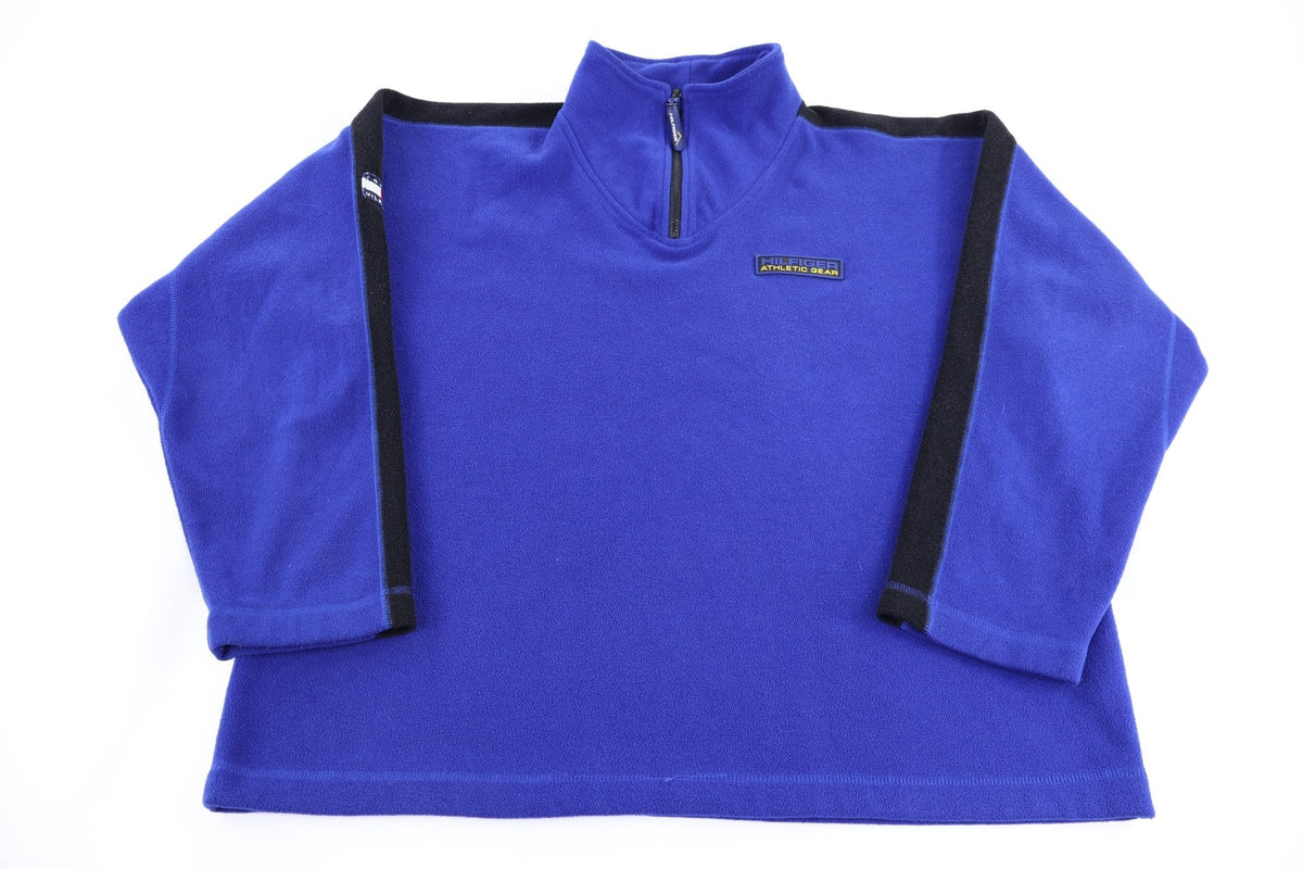 Tommy Hilfiger Embroidered Logo Blue Fleece Pullover