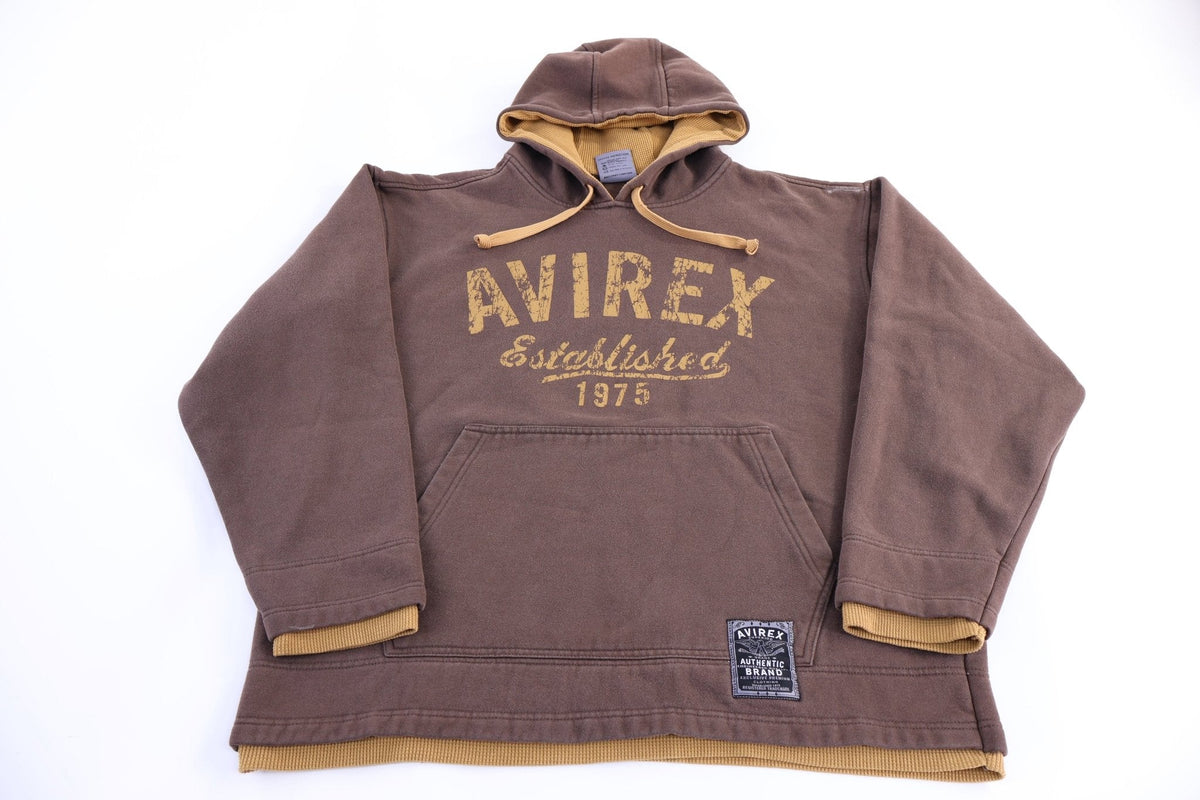 Vintage Avirex Authentic Brown Pullover Hoodie product image 1