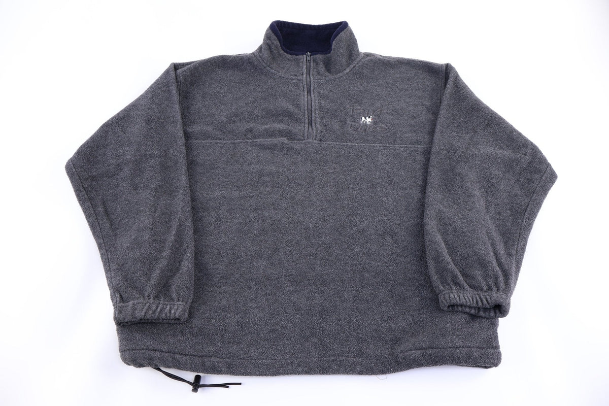 Vintage Big Dogs Grey Quarter Zip Pullover
