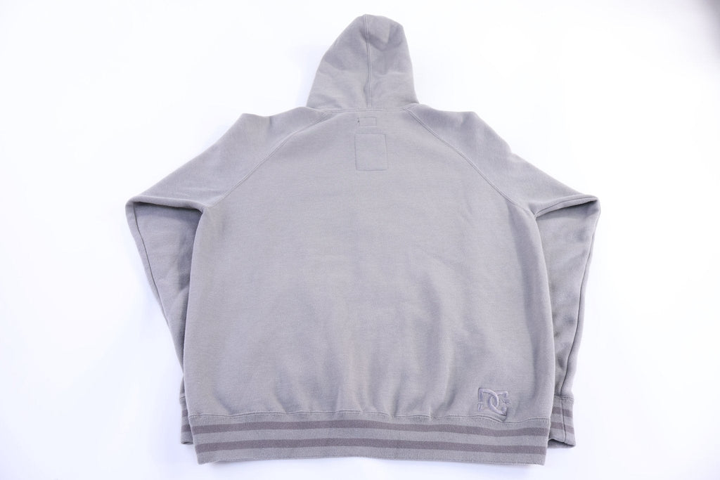 Vintage DC Shoes Grey Full Zip Hoodie
