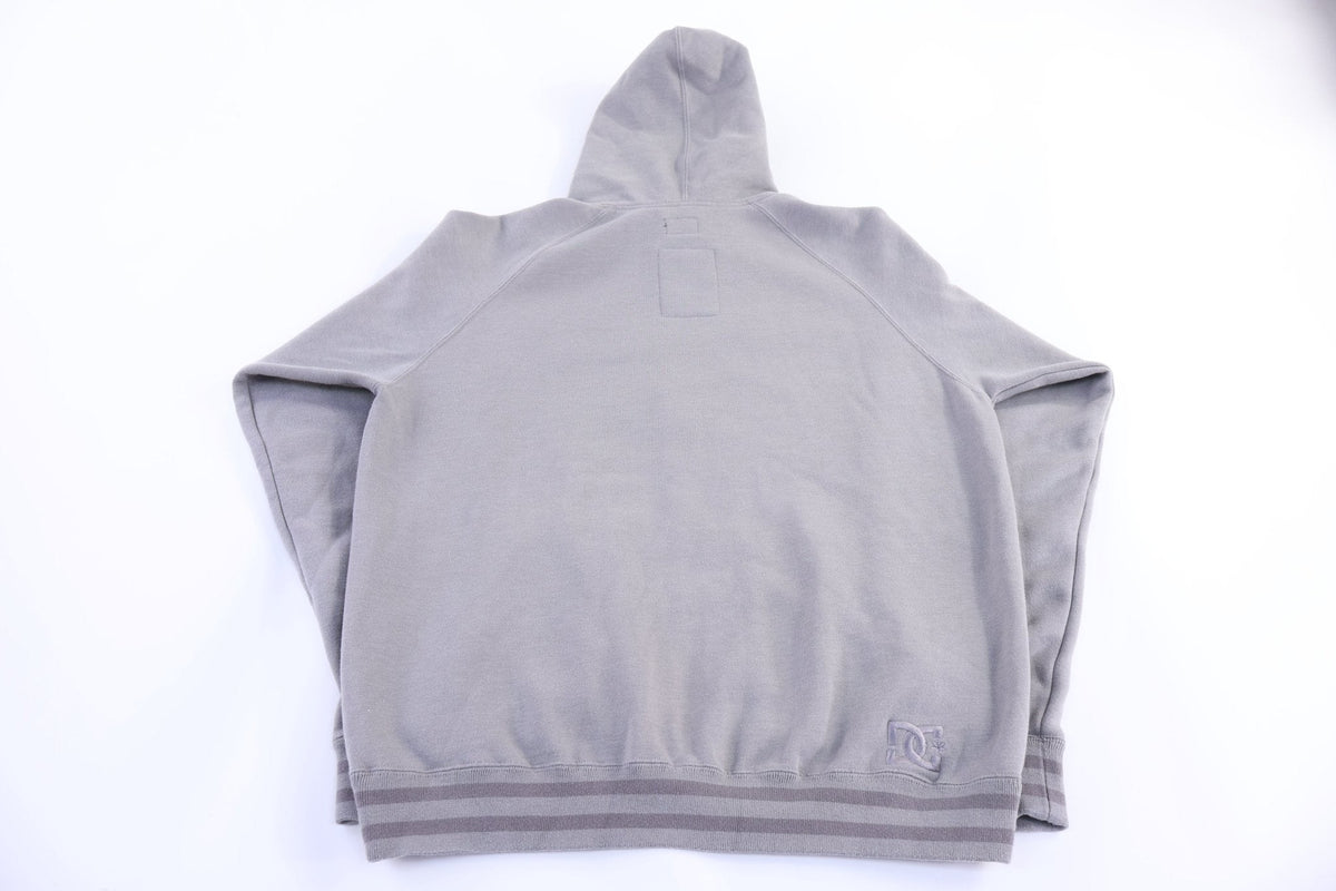 Vintage DC Shoes Grey Full Zip Hoodie