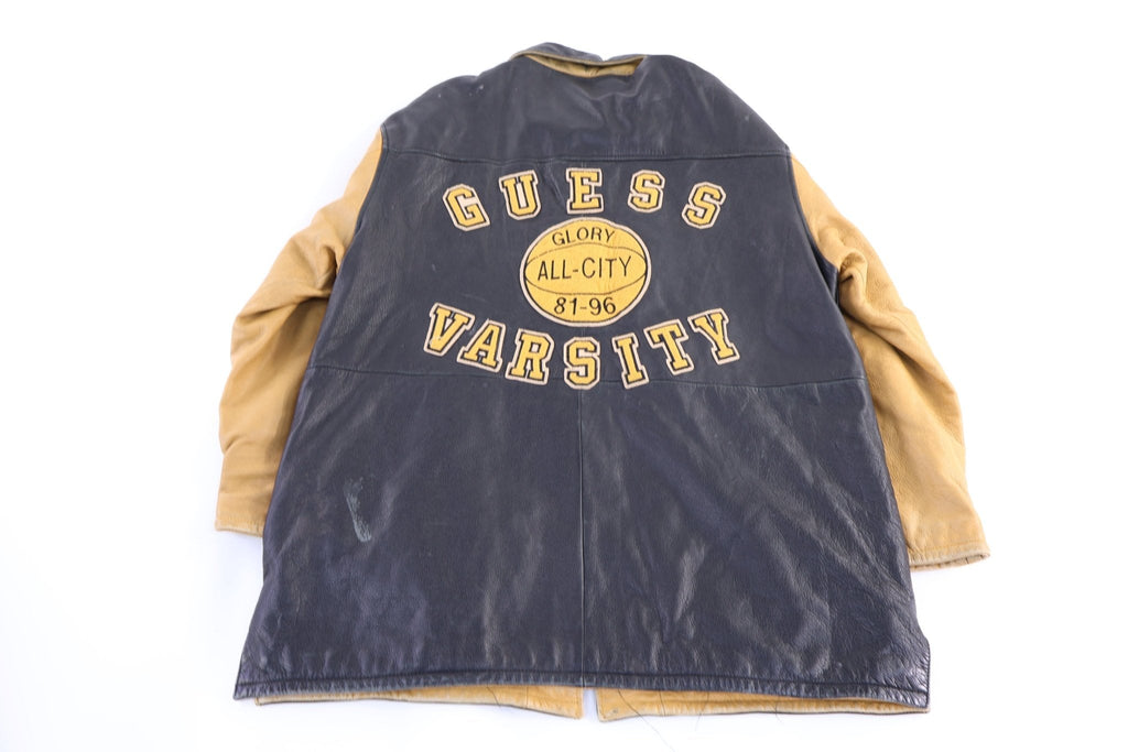 Vintage Guess Full Zip Leather Coat product image 2