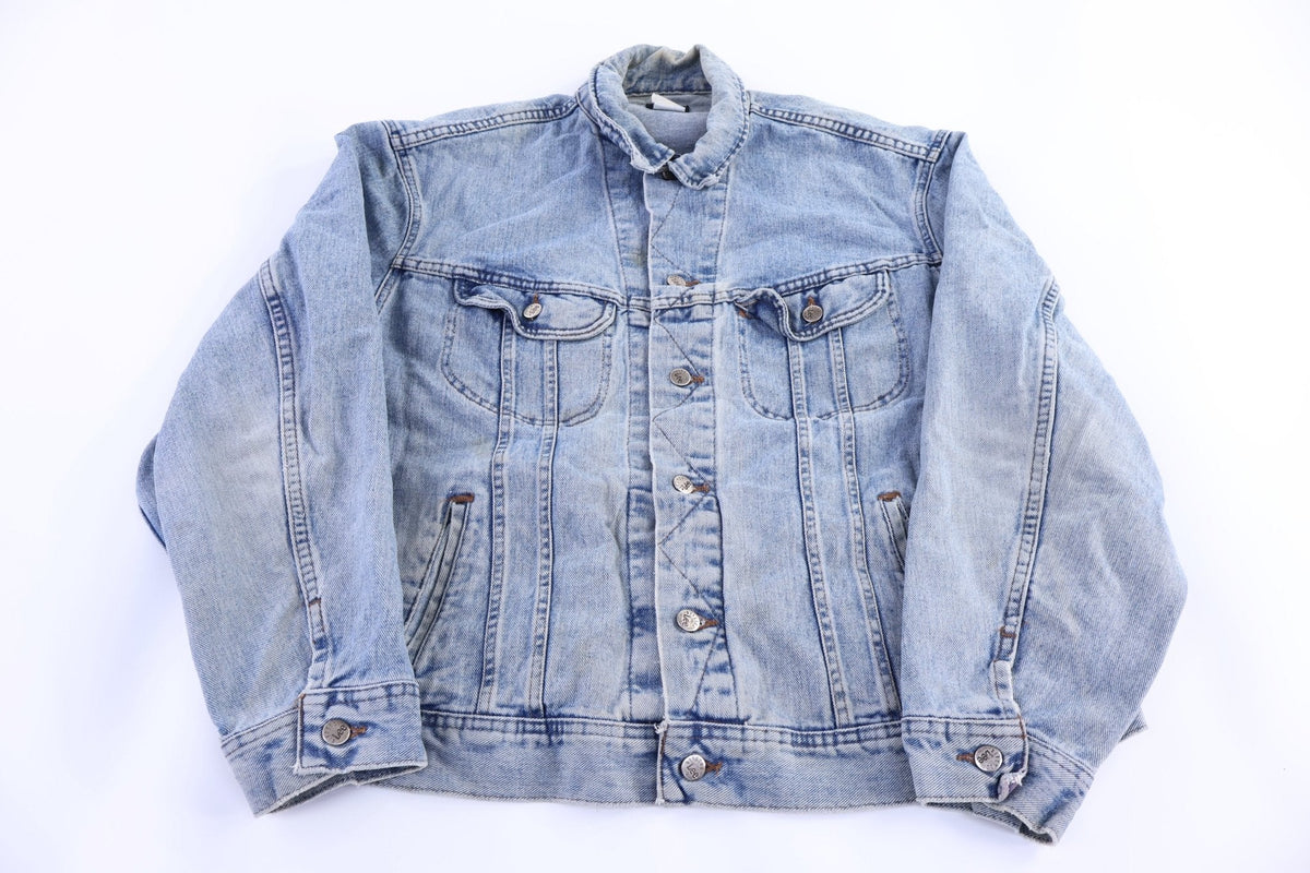 Vintage Lee Riveted Light Wash Denim Jacket product image 1