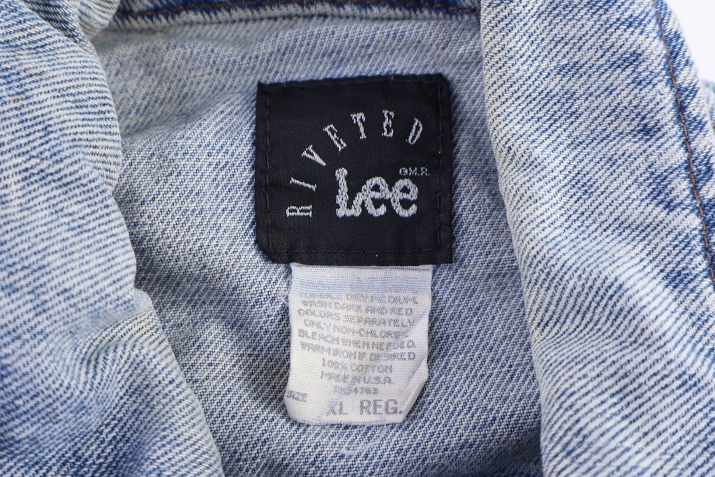 Vintage Lee Riveted Light Wash Denim Jacket product image 4