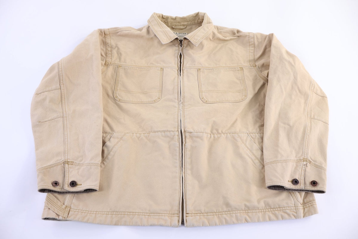 Vintage L.L. Bean Tan Full Zip Jacket product image 1