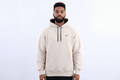 Vintage Nike Embroidered Logo Cream Pullover Hoodie product image 1
